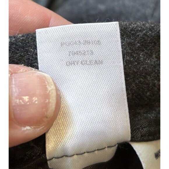 Vintage Pendleton Pencil Skirt Size 8 Petite Charcoal 100% Virgin Wool Lined - Picture 10 of 10